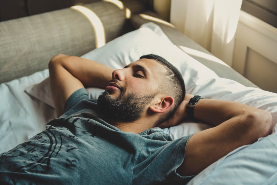 Man sleeping peacefully